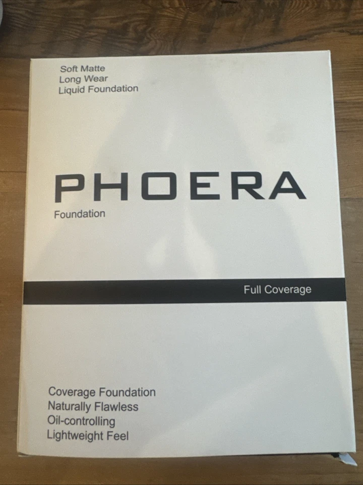 PHOERA Makeup Set 9pc Flawless Foundation, Concealer Primer Brushes 111 Chestnut - Image 2 of 4