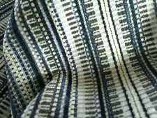 Arc Com "Morocco" Sapphire #11 Chenille Stripe 2.5 Yds AC60420 Blue/White/Grays