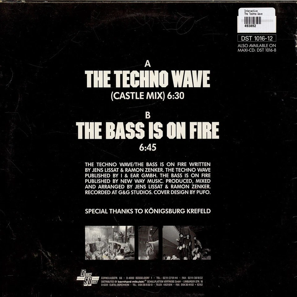 Interactive - The Techno Wave (Vinyl 12" - 1990 - DE - Original) - Bild 2 von 2