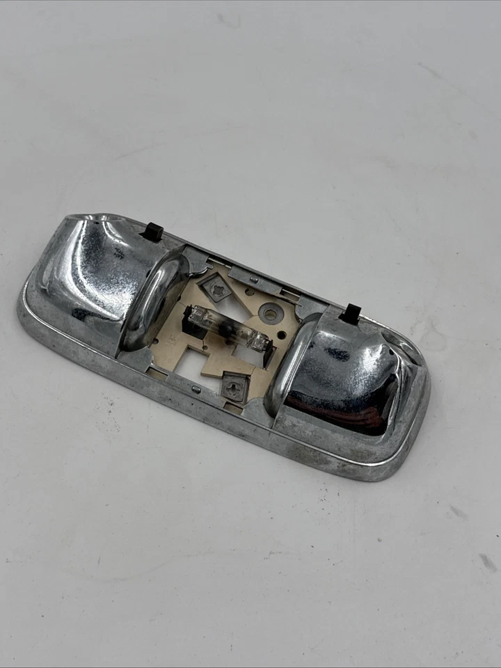 80-96 Ford F-150 F-250 F350 Bronco & More Overhead Chrome Dome Light HAS PITTING - Image 3 of 4
