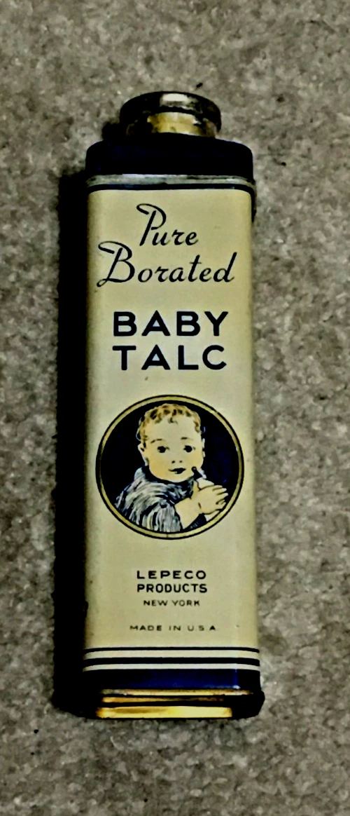 Vtg 1920s Pure Borated Baby Talc Talcum Lepeco Products Litho Tin Full Container
Opens in a new wind