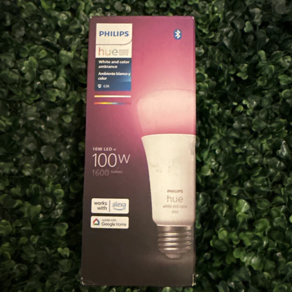 Smart 100W A21 LED Bulb - White and Color Ambiance Color-Changing Light - 1 Pack - Image 2 of 4
