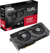 (Factory Refurbished) ASUS RX7800XT O16G PCIe 4.0 DUAL-RX7800XT-O16G Video Card