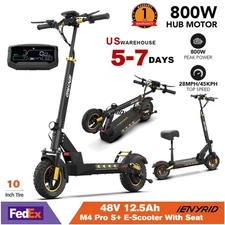 iENYRID 800W Electric Scooter 48V12.5Ah with Seat 28MPH Commuter M4Pro S+ 10" US