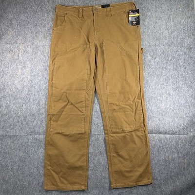 Dickies Women's 14 38 x 32 Double Knee Carpenter Pants Brown Duck Canvas NWT