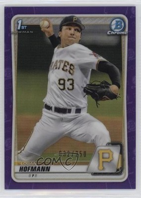 2020 Bowman Draft Chrome Purple Refractor 32/250 Logan Hofmann #BD-160 0yx2
