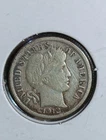 1912 P Barber Silver Dime - 90% Silver Liberty Head Item F5r9