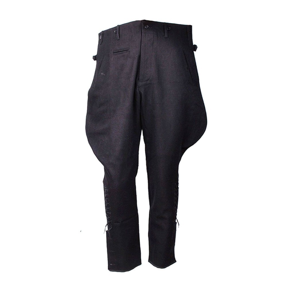 パンツ 1940's germany black wool slacks WOOL GABARDINE 2TUCKS TAB PANTS – THE SHOP YOHJI YAMAMOTO
