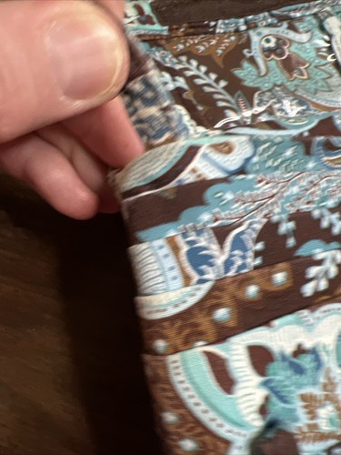 Vera Bradley Retired 2006 Java Blue Crossbody Purse - Picture 8 of 14