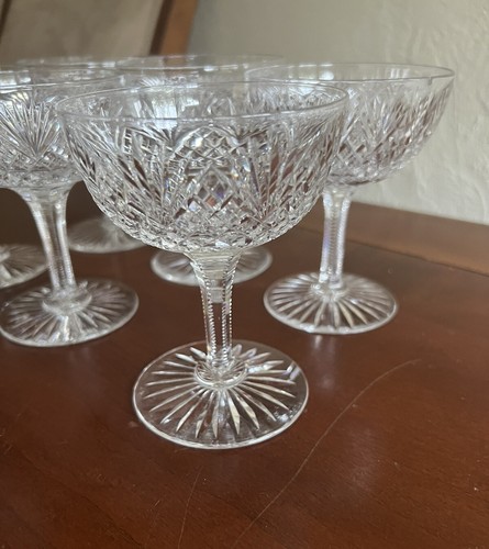 LIBBEY AMERICAN BRILLIANT CUT GLASS SHERBETS Lot Of 9 (2 With Small Chips) - Picture 4 of 8