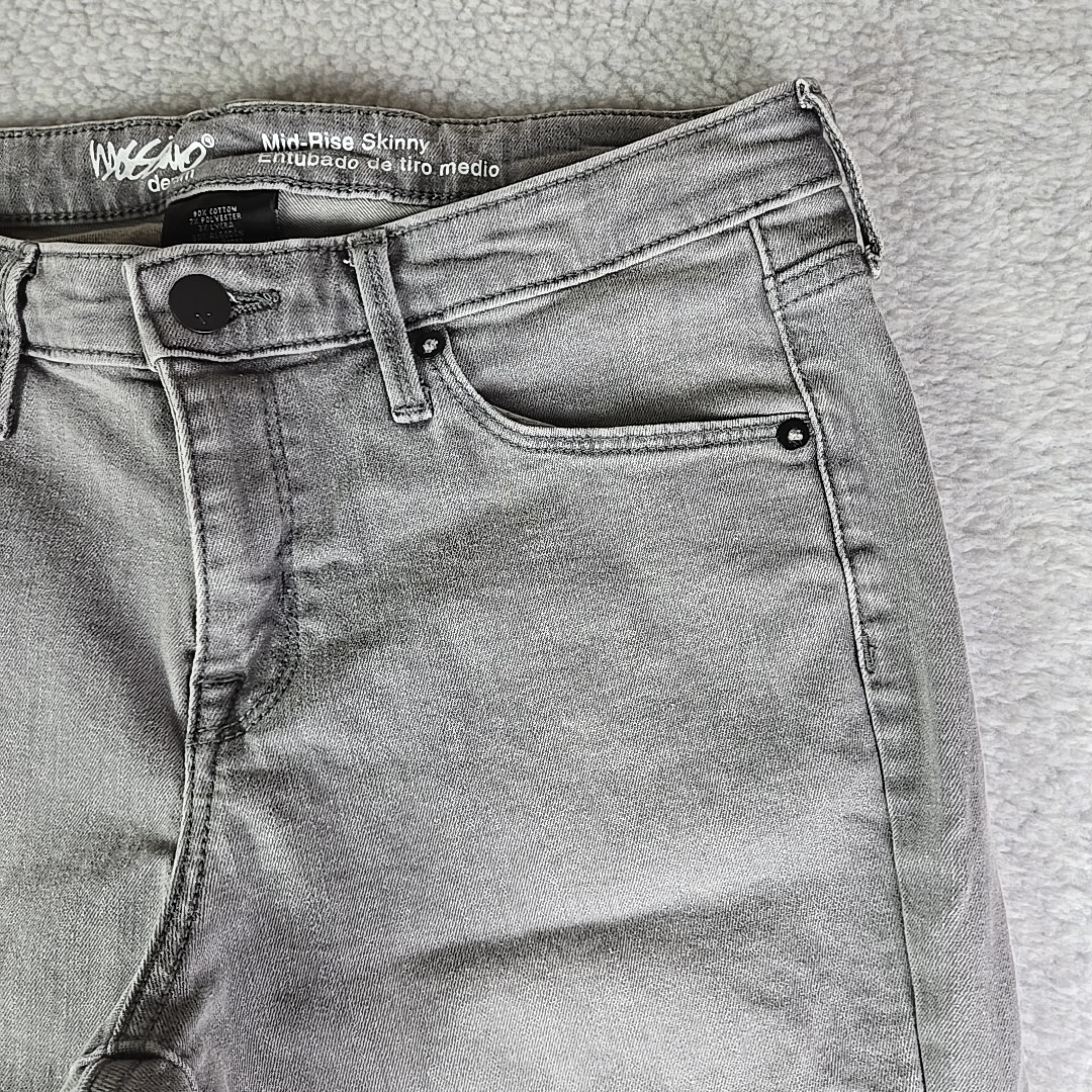 Mossimo Mid-Rise Skinny Jeans Womens 6R Gray Power Stretch image 3
