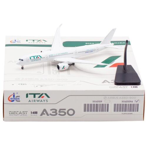 1:400 JC Wings ITA Airways A350-900XWB Diecast Models EI-IFD Flaps Down Aircraft - Picture 1 of 10