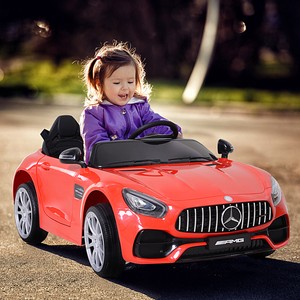 Aosom Licensed Mercedez Kids Ride-On Car 12V with Remote Control Red