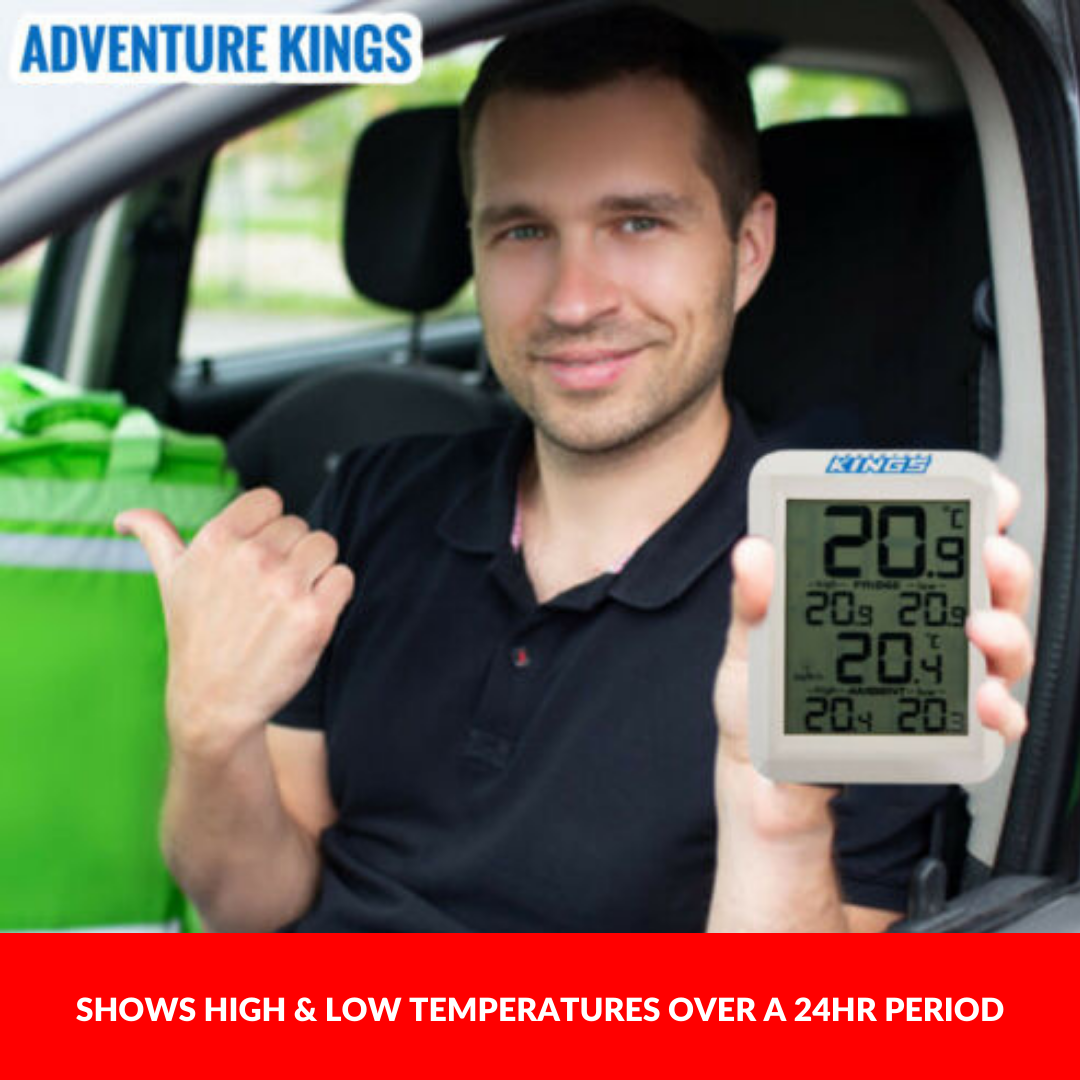 Wireless Fridge Freezer Thermometer Camping Refrigerator Digital Screen