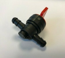 6mm In Line Inline Petrol Fuel On Off Tap Motorcycle ATV Lawn Mower Fuel Tap