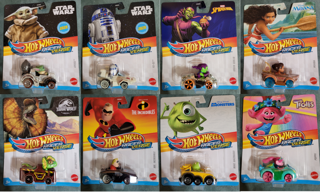 Hot Wheels Racer Verse 2025 & 2024 | Woody Goofy Captain America