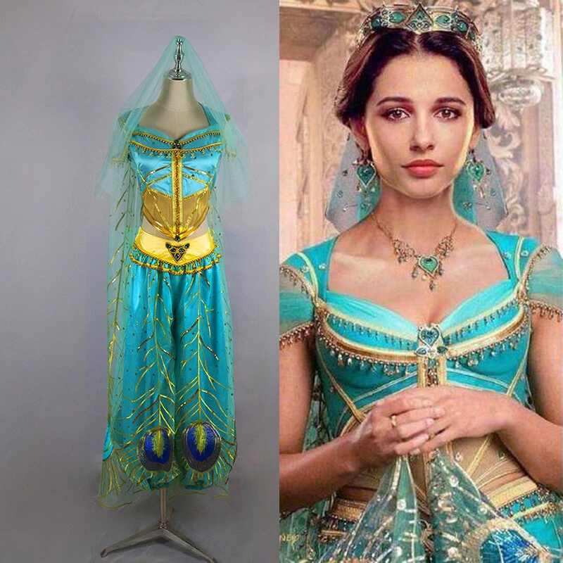 Disney Dress Aladdin Princess Dress Jasmine Costume Adult SIZE 