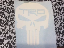 Toyota TRD Skull punisher , Tacoma , tundra . Skull decal , mix and match 