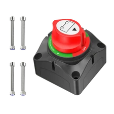 Nilight 1-2-Both-Off Battery Switch 12V-48V Battery Disconnect