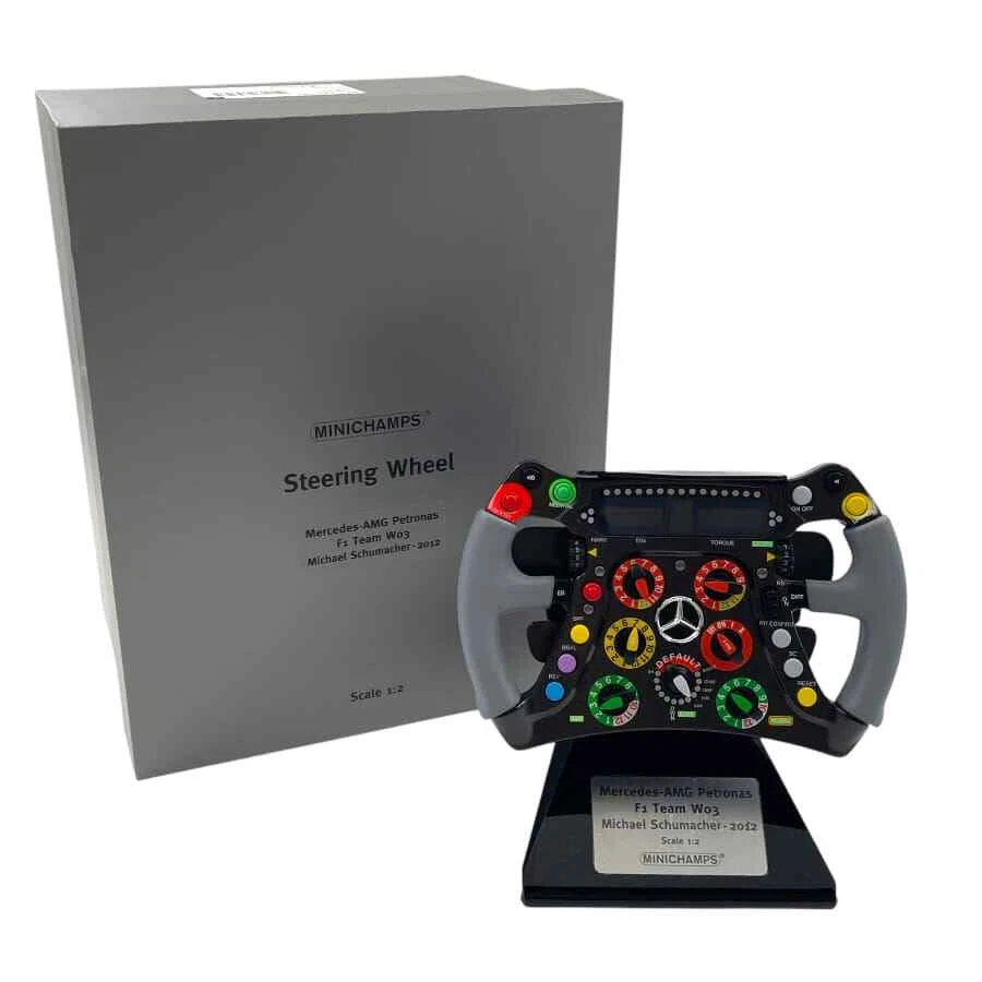 Volante Minichamps 1/2 Steering Wheel Mercedes AMG Petronas Team W03 Michael ... - Immagine 4 di 4