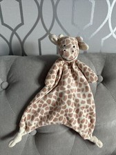 M&S Marks and Spencer Giraffe Comforter Soft Toy blanket blankie 06401481 vgc