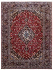 10x13' Red Traditional Signed Kashaan Rug 81300