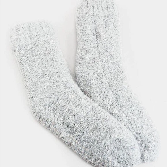 Новый с Ярлыками FRANCESCA'S ресницы поп флис с подкладкой носки противоскользящий экипажа носки слоновой кости носки - Изображение 3 из 4