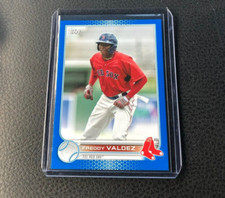 2022 Topps Pro Debut Freddy Valdez Blue Parallel 086/150
