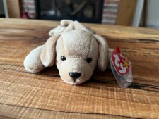 Vintage TY Beanie Babies, Fetch the Golden Retriever, DOB: February 4, 1997