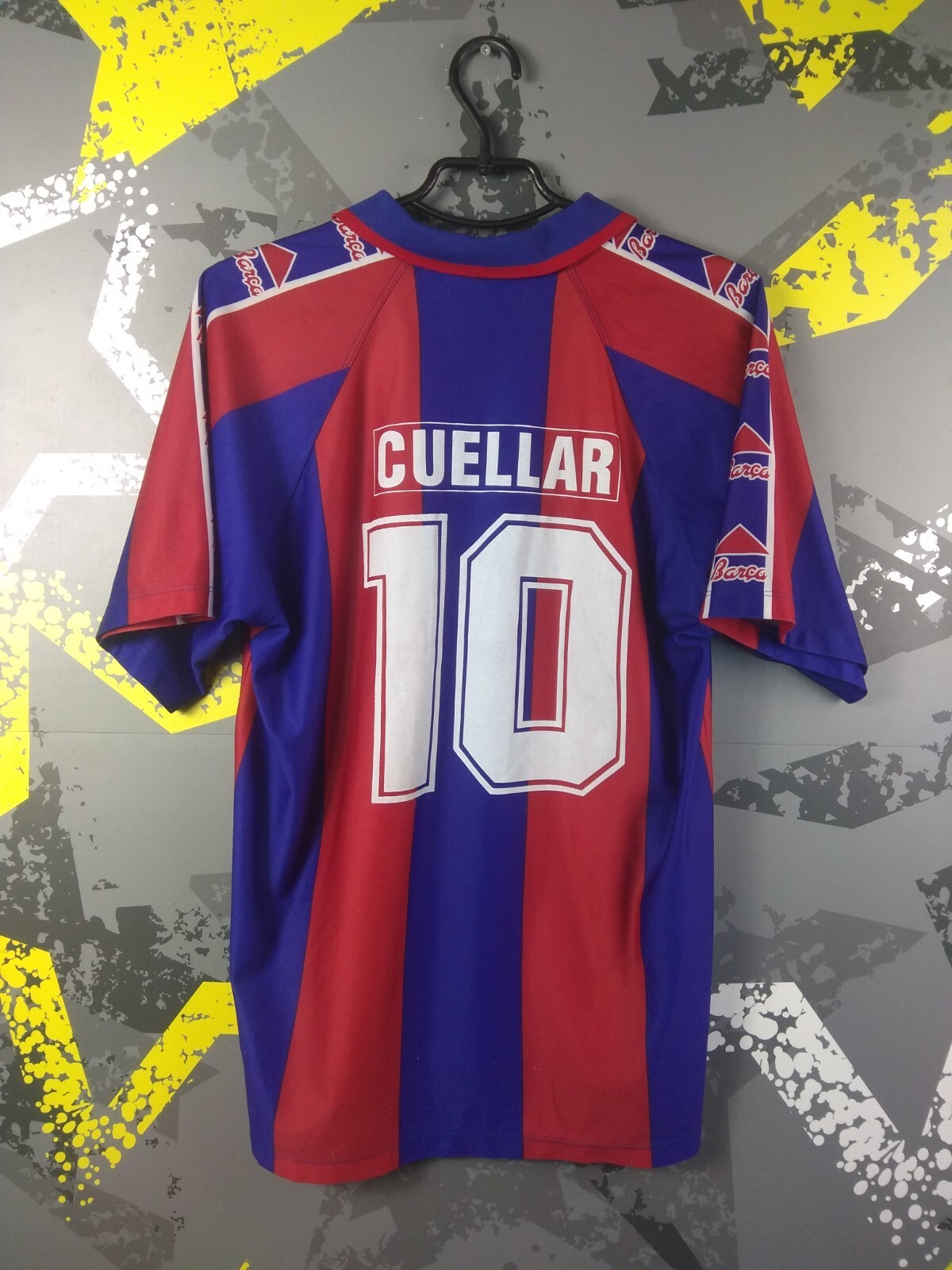 Cuellar Barcelona Jersey Retro Replicas football shirt 1992 1995 Men Sz L ig93