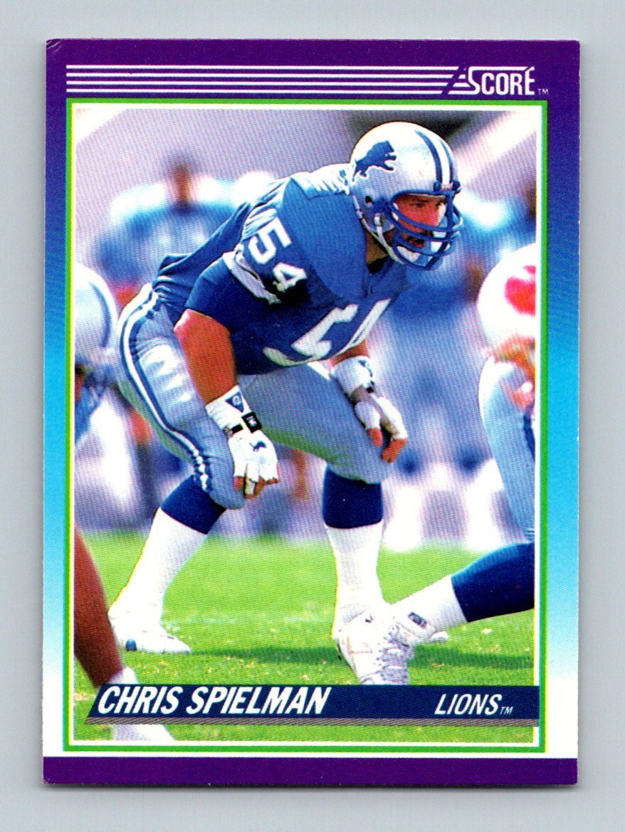1990 Score Football Card #191 Chris Spielman Detroit Loins