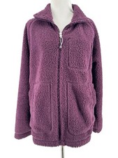 The North Face Women's Blackberry Wine Ridge Fleece Full Zip Jacket Size Medium