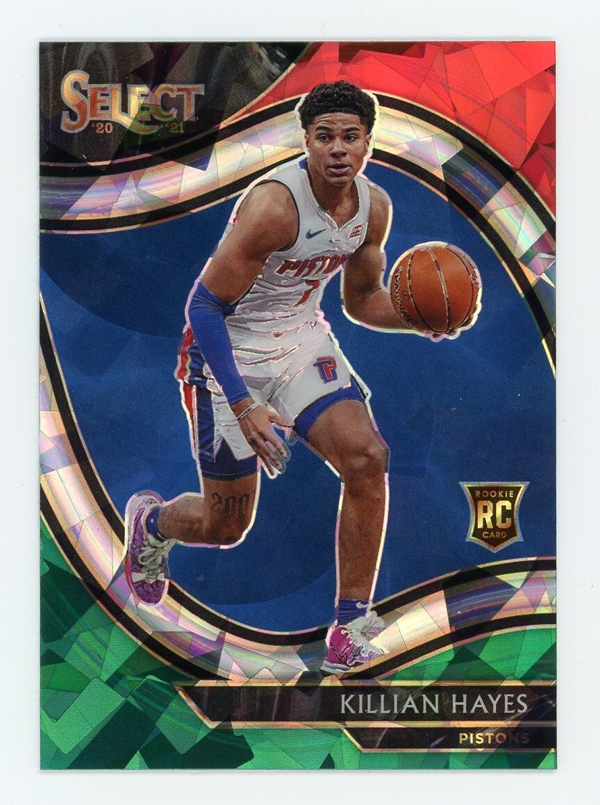 2020 Panini Select Killian Hayes Courtside Red White Green Ice Prizm Rookie #294