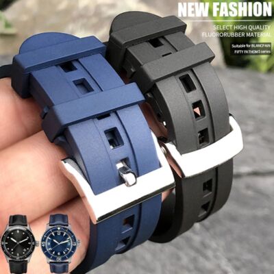 23 mm Fluorkautschuk Uhrenarmband für Blancpain wasserdichte Fifty Fathoms Ar...