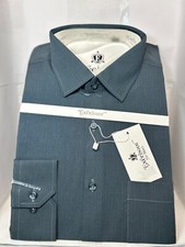 Men's 15 size dress Shirts Mens Long Sleeve Shirts French Cuff Formal Business
