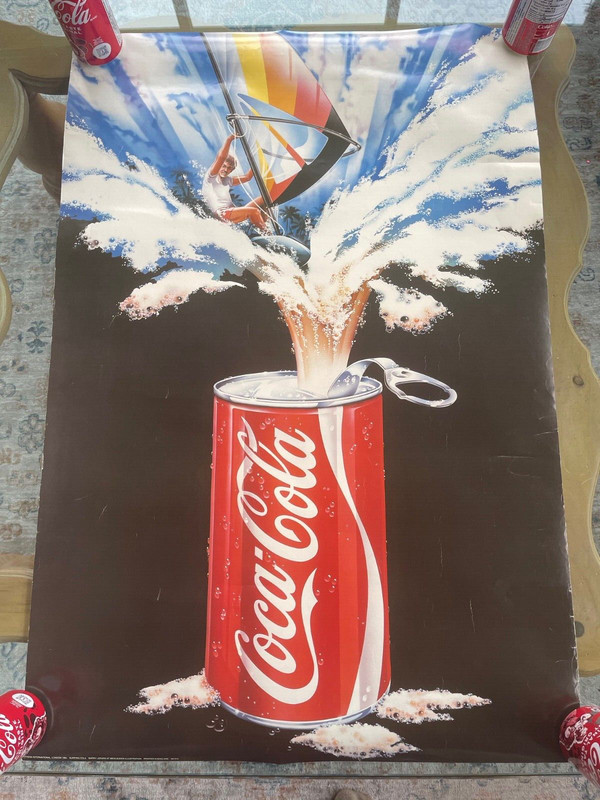 Vintage Coke Poster - 1984