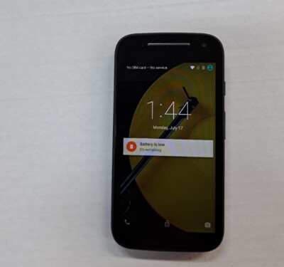 Motorola MOTO E (2nd Gen.)  5GB - Black AT&T Smartphone-DOESN'T READ SIM-84381