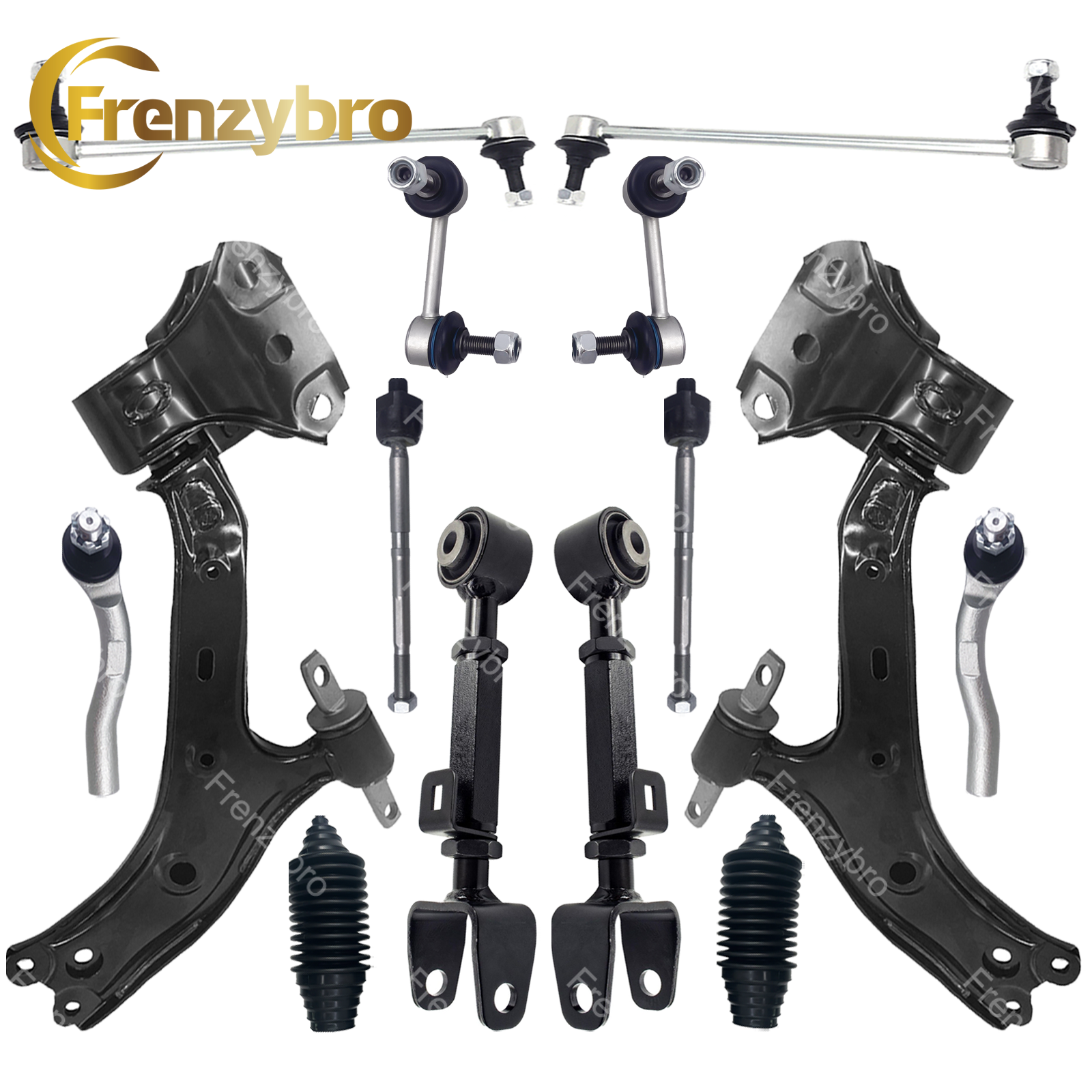 14PC Front Suspension Kit Control Arm Tie Rod Sway Bar Link for 1216 Honda CRV 793288887240 eBay