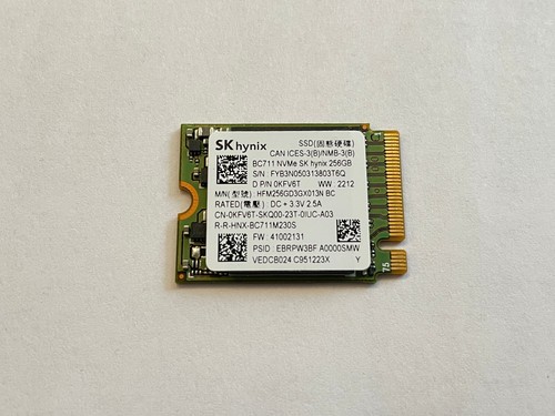 Support SSD M.2 Avec Dissipateur Thermique Pour Dell G7 7500 & 7700 - Compatible, Couleur Argent, Référence PXNWV KKCTR