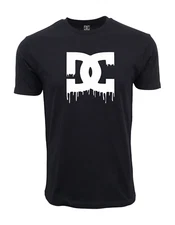 DC SHOES STAR DRIP LOGO SS T SHIRT WHITE LOGO
