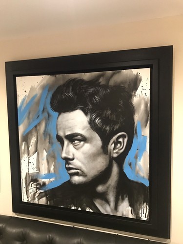 JEN ALLEN- ORIGINAL ‘JAMES DEAN V' SIGNED 76x76cm - Picture 2 of 11