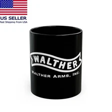 Walther Arms Firearms 11oz 15oz Coffee Tea Black Mug