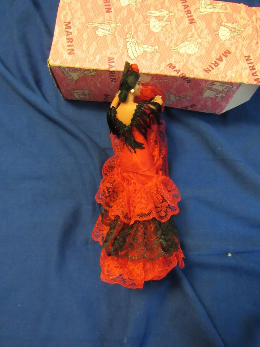 Marin Jose Marin Verdugo Spanish Dancing Doll in Red & Black Marin Jose Marin Verdugo Spanish Dancing Doll in Red & Black
