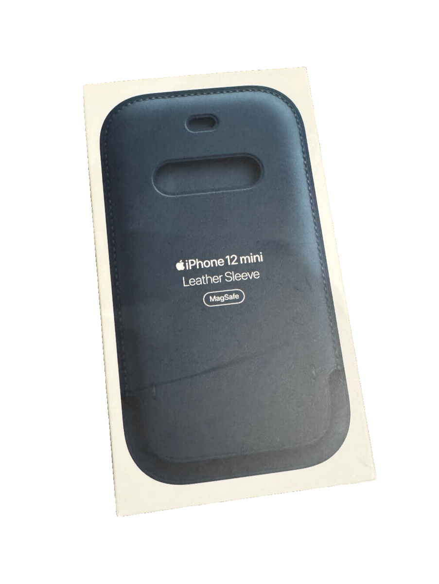 Genuine Apple Leather Sleeve Case w/ MagSafe For iPhone 12 Mini