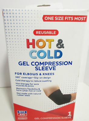 Hot/Cold Pack Reusable Gel Compression Sleeve, One Size Fits Most- FREE SHIPPING