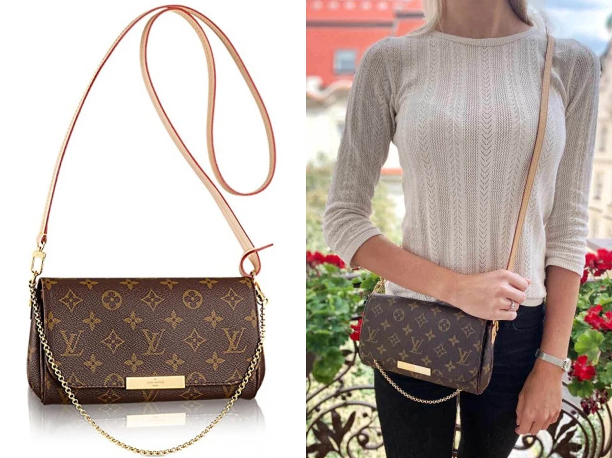 🔥NEW LOUIS VUITTON Favorite PM Monogram Crossbody Bag- FRANCE❤️RARE GIFT!