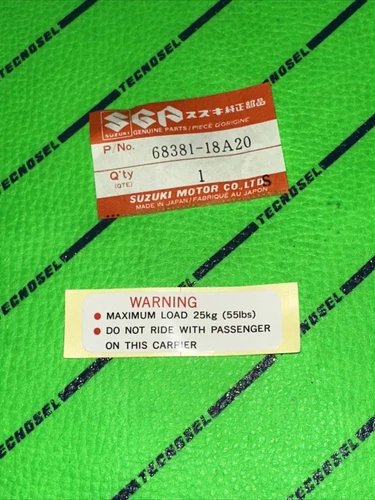 LABEL, FRONT CARRIER
