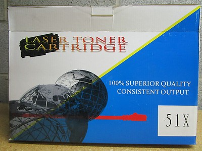 6 Black Toner Laser Cartridge Q7551X 51X For P3005s