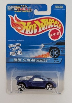 BLUE STREAK #4 Speed Blaster Mattel Hot Wheels Vintage 90s Diecast