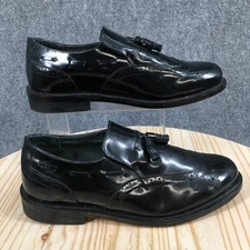 Executive Imperials Shoes Mens 10 EEEEE Dress Wintip Tassel Loafer Black Leather